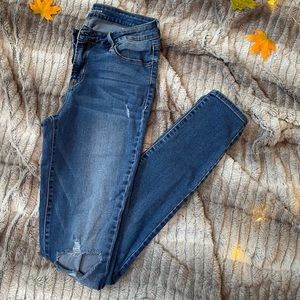 Mid-Rise Distressed Old Navy Jeans